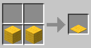 Схема крафта: Жёлтый ковёр