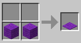 Схема крафта: Фиолетовый ковёр