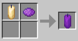 Схема крафта: Фиолетовая свеча