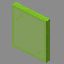 Светло-зелёная стеклянная панель
