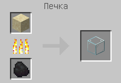 Схема крафта: Стекло