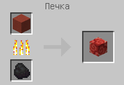 Схема крафта: Красная глазурованная керамика