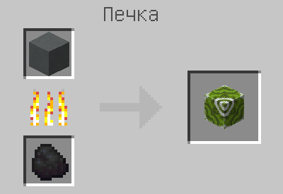 Схема крафта: Зелёная глазурованная керамика