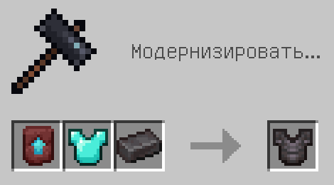 Схема крафта: Незеритовая кираса