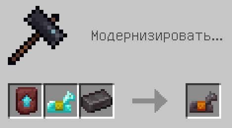 Схема крафта: Незеритовая конская броня